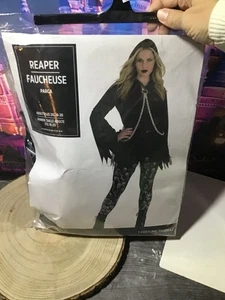 Sensenmann Halloween Erwachsene Übergröße Kostüm Größe 2xl 18-20 -neu geöffnet - Bild 1 von 2