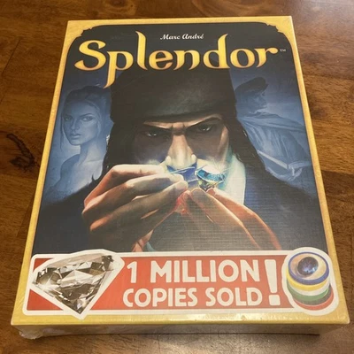 Splendor Gemstone Board Game Asmodee Marc Andre Family Fun Complete Never Played - Image 1 of 4