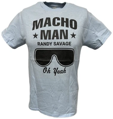 Macho Man Randy Savage Oh Yeah Mens Blue T-shirt - Image 1 of 4