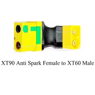 RCP Adapters (1) XT90 Female Anti Spark to XT60 Male No Wire Adapter - Image 1 of 4