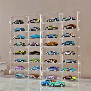inout 1/64 Toy Car Display Case Compatible with Hot Wheels,Clear Clear - Picture 1 of 6