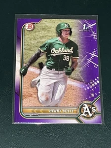 Bowman Draft Henry Bolte 2022 púrpura/250 - Imagen 1 de 2