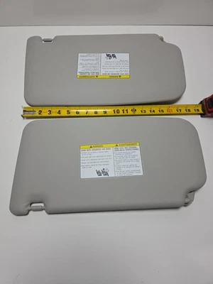 2009-2014年日产立方体司机和乘客侧遮阳板一对灰色乙烯基 — 第 1/4 张图片