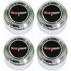 1980 - 1981 4 Chevrolet Corvette Wheel Center Caps for Aluminum Wheel C3 NEW - Picture 1 of 4