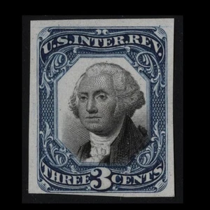 R105p3 PROOF Revenue 3c SECOND ISSUE India Paper MNH $20 SEE PHOTOS Lot P-681 - Picture 1 of 1