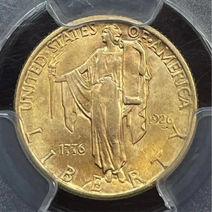1926 $2.50 Gold Sesquicentennial PCGS MS63 - Picture 1 of 2
