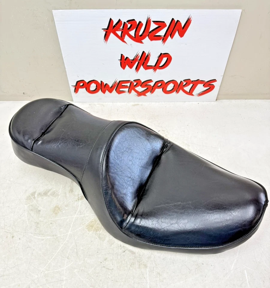 2003 HARLEY DYNA WIDE GLIDE selim dianteiro para motorista passageiro SEM FUROS RASGOS - Imagem 1 de 4