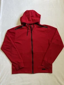 Southpole Tech Fleece Hoodie Men's L Heather Red Hooded Top Pullover Sweatshirt - Picture 1 of 9