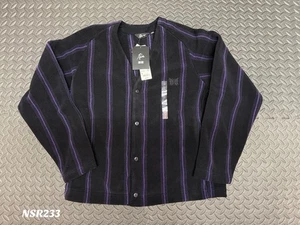 UNIQLO X AGUJAS POLAR CÁRDIGAN OVERSIZE ESTAMPADO RAYAS TALLA MEDIANA NUEVO - Imagen 1 de 6