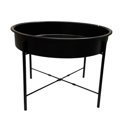 IKEA KULTURSKOG Soporte Planta Negro Diámetro: 22 3/4 "Altura: 16 1/2" Foto 1 de 4