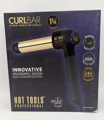 Hot Tools Professional 24k Gold 1 1/4 In Curl Bar  - Dual Voltage - Image 1 of 3