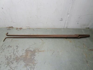 Vintage antique iron blacksmith extra long tong tool hand forged 38" inch - Picture 1 of 5