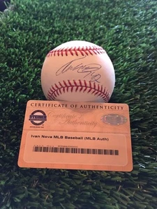 IVAN NOVA Autographed Signed NY Yankees OMLB Baseball Steiner COA MLB Holo - Picture 1 of 9