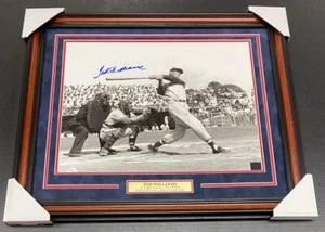 TED WILLIAMS BOSTON RED SOX SIGNED AUTOGRAPHED 16X20 FRAMED PHOTO JSA COA - Picture 1 of 3