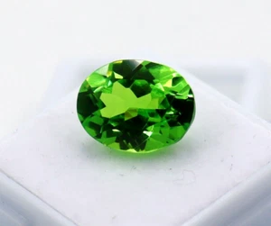 10 CT Oval Cut Loose Gemstone Green Peridot Certified Peridot Valentine 's offer - Picture 1 of 6