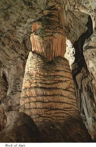 Postal de colección Rock of Ages formación rocosa Parque Nacional Cavernas de Carlsbad casi nueva - Imagen 1 de 2