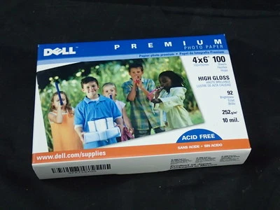 Dell Premium Photo Paper 100 Sheets 4x6in. High Gloss Factory Sealed - Image 1 of 4