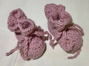 Babbucce Scarpette Artigianali Fatte Interamente A Mano Con l’uncinetto - Neonat - Foto 1 di 24