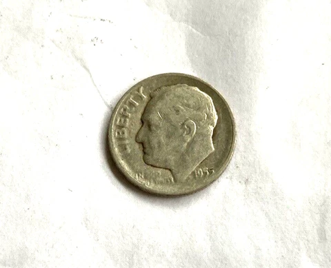 US Coins 1955-S Roosevelt Dime Cover