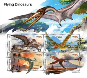 2024 07- SIERRA LEONE - FLYING DINOSAURS 4V MNH ** - Picture 1 of 1