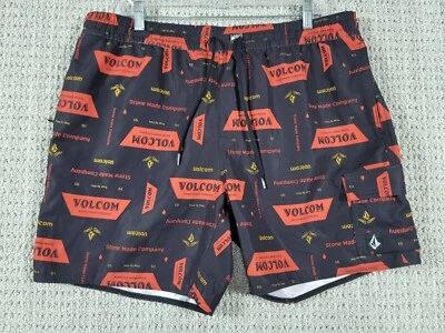 Volcom Mens True Volley 17" Boardshorts Multicolor Size XL Cargo Pocket - Image 1 of 4