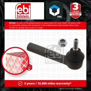 Tie / Track Rod End fits VAUXHALL CORSA D, E Left 2006 on Joint 093189023 Febi - Picture 1 of 2