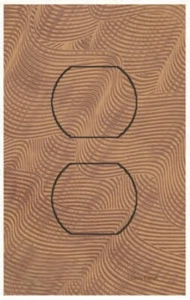 Bronze Brown Comb SwitchStix Single Duplex Outlet Cover - Picture 1 of 1