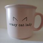 Winifred and Lily ~ "Crazy Cat Lady" Ceramiczny kubek do kawy / herbaty ~ Jasnoróżowy ~ 16 uncji 