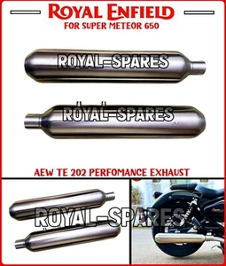 Royal Enfield "AEW TE 202 PERFOMANCE EXHAUST" For Super Meteor 650 - Picture 1 of 9