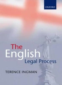 The English Legal Process By Terence Ingman. 9780199254958 - Picture 1 of 1