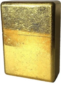 Super Heavy Armor Ultra Solid brushed matte gold JP craftsman spirit Oil lighter - Picture 1 of 7
