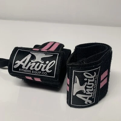 Yunque Fitness Correas de Levantamiento de Pesas Barra de Mano Muñequera Envolturas de Soporte para Mujer Foto 1 de 4