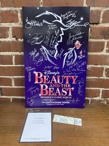 Poster La Bella e la Bestia 2006 firmato Cast - Lunt-Fontaine Theater Broadway - Foto 1 di 7