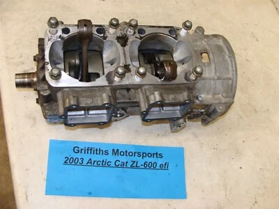ARCTIC CAT ZL600 2003 EFI SS APV cigüeñal cárter cigüeñal poco kilometraje Foto 1 de 4
