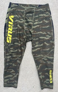 Men's Virus Pants Multicolor Camo Compression L Tights Stretch Active Gym Fit - Picture 1 of 13