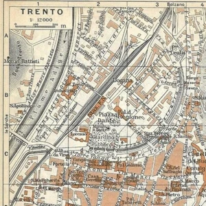 Trente Trento -- Italie Europe Plan ville - Carte ancienne 1956 - Picture 1 of 3
