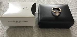 Anillo Avon Goldtone Marquise De Colección Talla 6 Z1 - Imagen 1 de 5