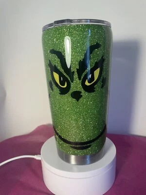 Стакан ручной работы Grinch - Изображение 1 из 2