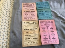 4 x VINTAGE ORIGINAL WRESTLING POSTER / FLYERS Coventry 