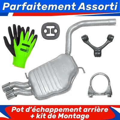 Pot d’échappement arrière pour Seat Exeo 1 I Berline, Break 2.0 TDI (2008-2013) - Photo 1/4