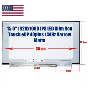 New Laptop Screen Acer Nitro 5 AN515-56-58T 5 AN515-55-77RN KL.1560D.044 IPS FHD - Picture 1 of 20