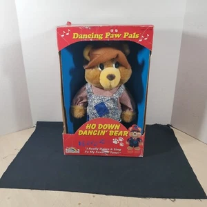 Vintage 90's Rainbow Concepts Dancing Paw Pals Ho Down Dancig' Teddy Bear Toy - Picture 1 of 12