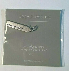 Origami Owl CORE Momento #BEYOURSELFIE Charm 925 Sterling Silver CR4005 - Picture 1 of 2