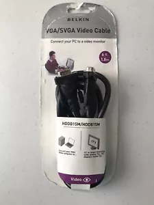BELKIN CABLE PC To Video Monitor 6 FT F3H982A06 VGA/SVGA - Picture 1 of 2