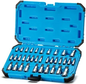 Capri Tools CP30004 S2 Star Torx and External Socket Bit Set, 35-Piece - Picture 1 of 7