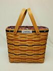 Longaberger 2002 National VIP Sales Basket with Old Glory Liner and Protector