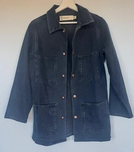 SEEN WORN KEEP By Anthropology Indigo Denim Utility Chore Jacket Size UK8 - Bild 1 von 3