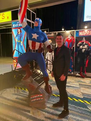 漫威漫画美国队长经典真人大小雕像1:1 — 第 1/4 张图片