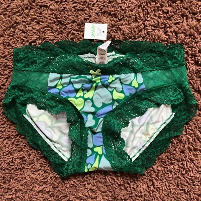 Aerie Slumber Party Lace Shine Boybrief Underwear Green Size XS NWT - Image 1 of 4