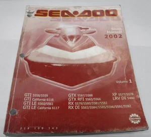 OEM 2002 02 SEADOO GTX GTI LE RX DI XP LRV TALLER MANUAL DE REPARACIÓN O532-44 - Imagen 1 de 18